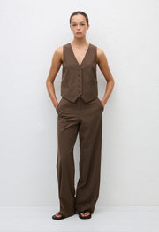 Tailored Waistcoat - Coffee - Matteau